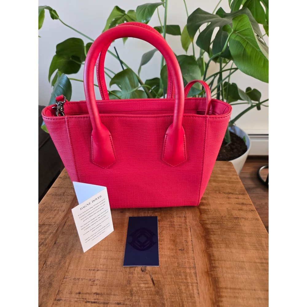 DAGNE DOVER Petite Tote Coated Canvas Handbag - Siren Color - Picture 10 of 10